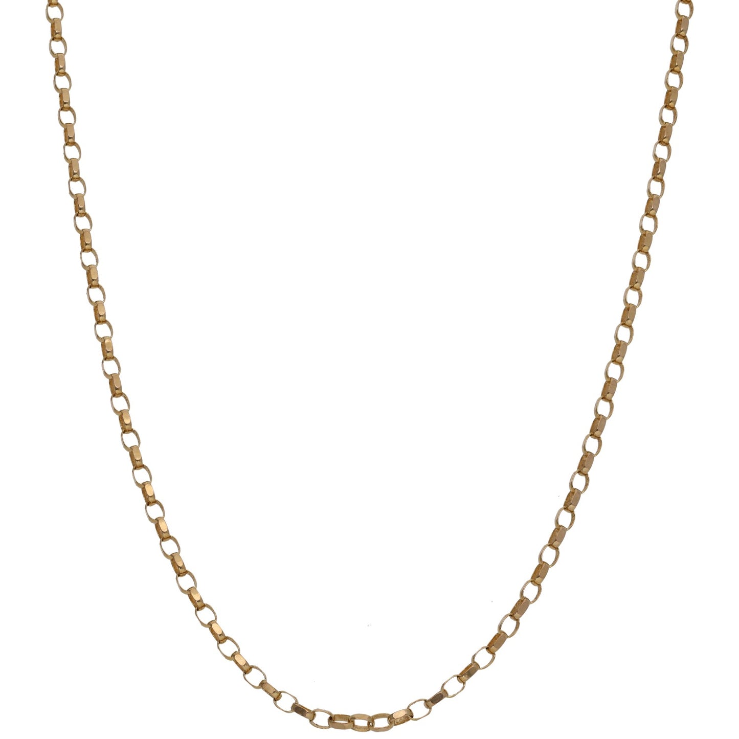 9ct Gold Belcher Chain 18"