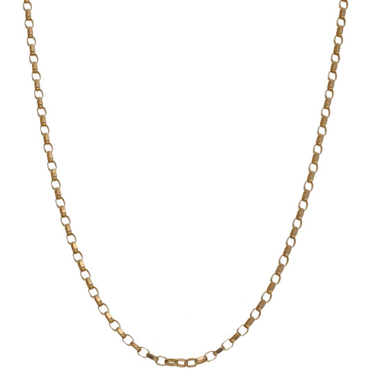 9ct Gold Belcher Chain 18"