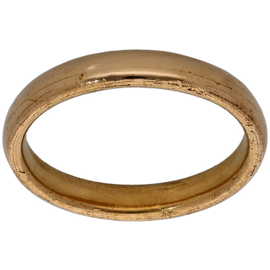 22ct Gold Plain Wedding Ring Size N