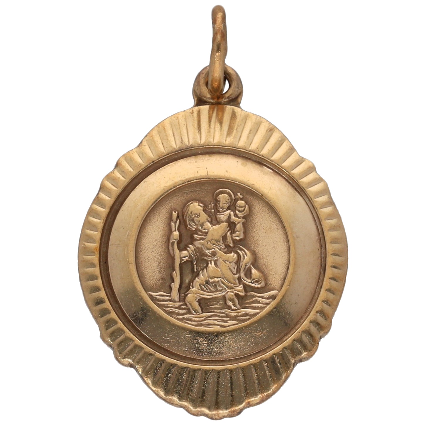 9ct Gold St Christopher Pendant