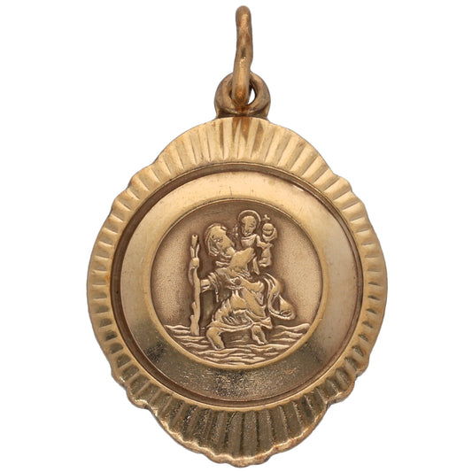 9ct Gold St Christopher Pendant
