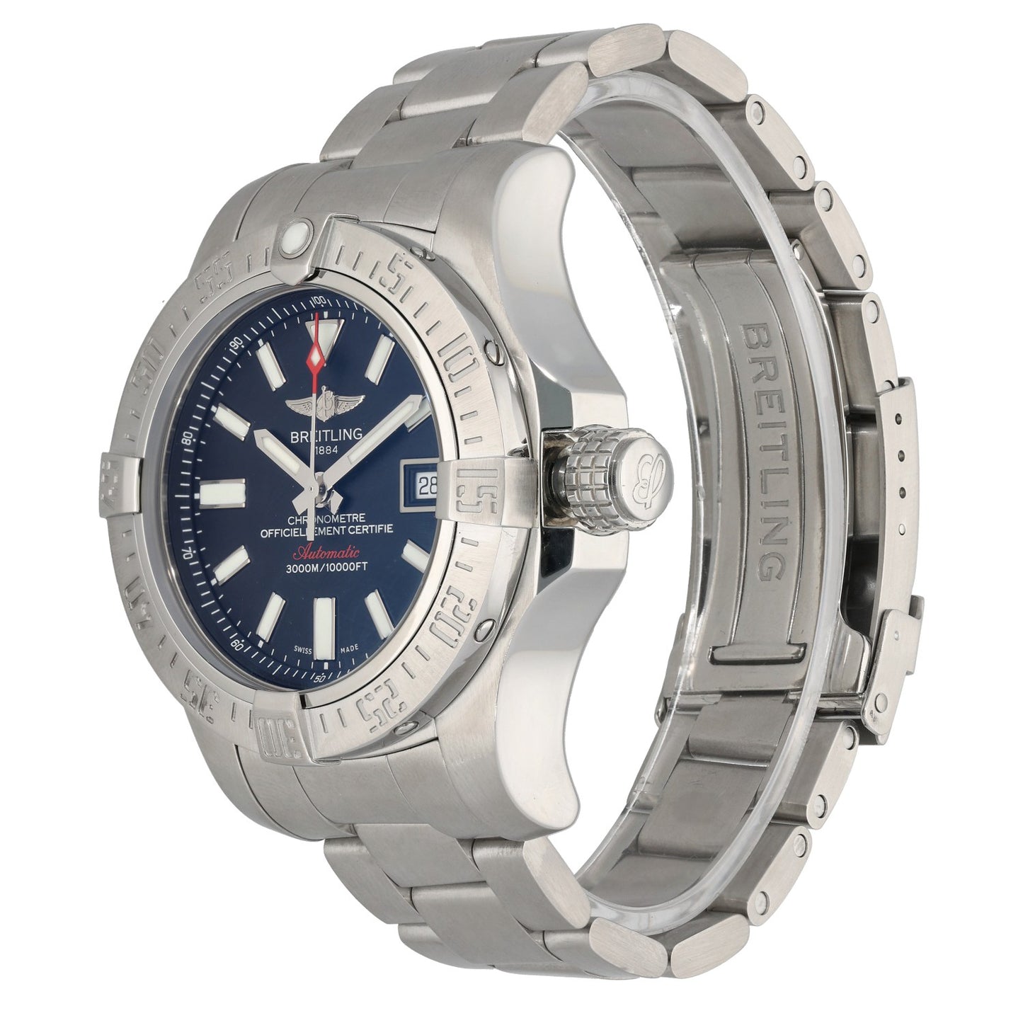 Breitling Avenger II Seawolf A17331 44mm Stainless Steel Watch