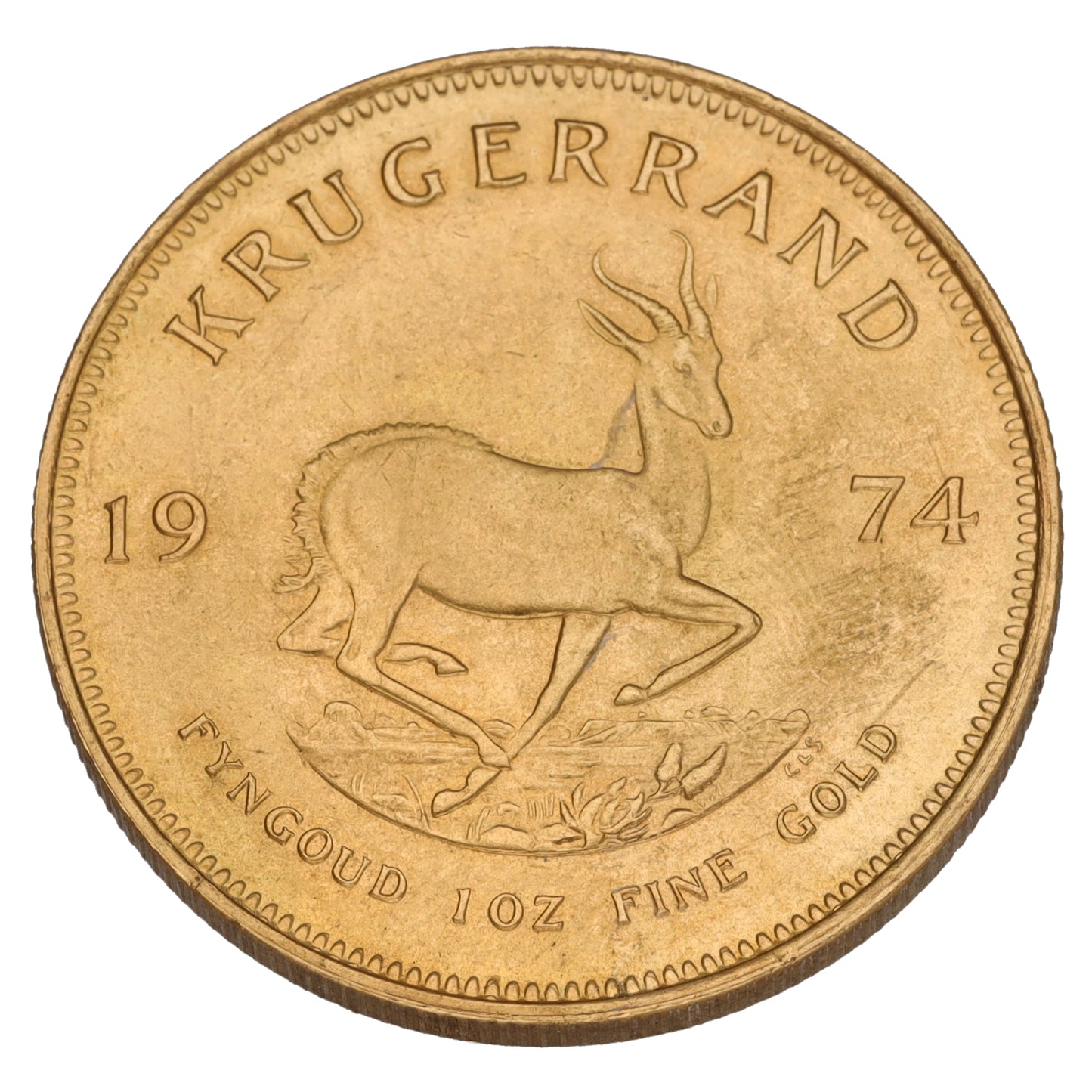 22ct Gold 1 OZ Krugerrand Coin 1974