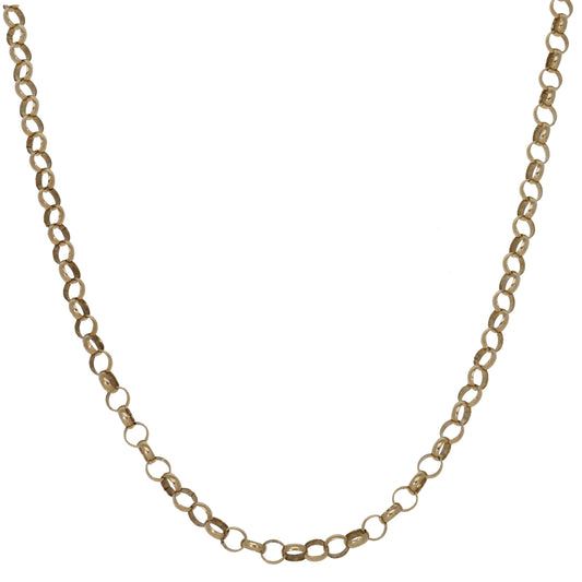 9ct Gold Belcher Chain 22"