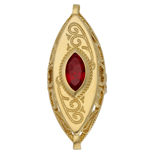 14ct Gold Imitation Alternative Ring Size Q