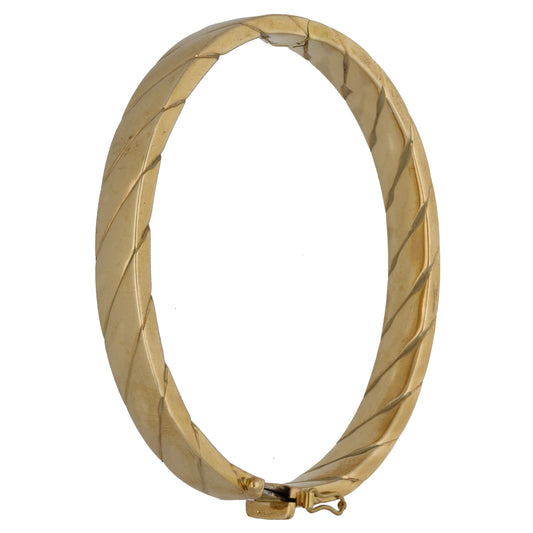 9ct Gold Hinged/Clasp Bangle