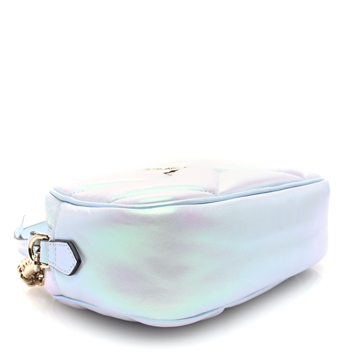 Gucci GG Marmont Chain Iridescent Nappa Leather Bag - Snow Light Blue