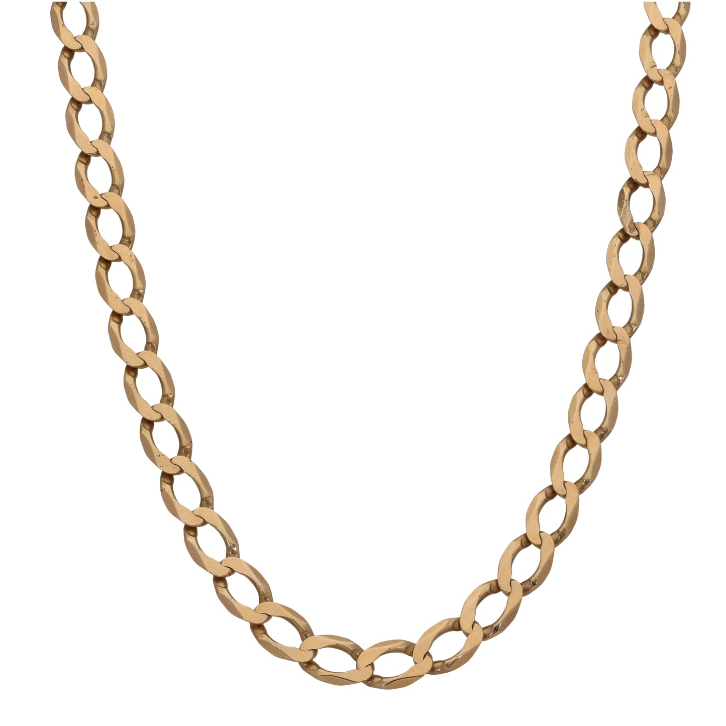 9ct Gold Curb Chain 26"