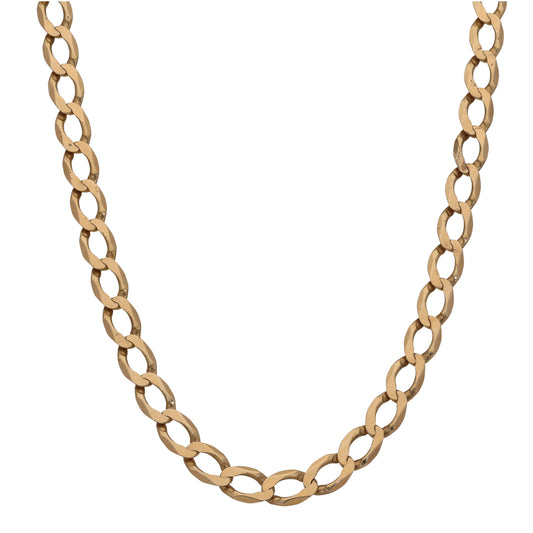 9ct Gold Curb Chain 26"