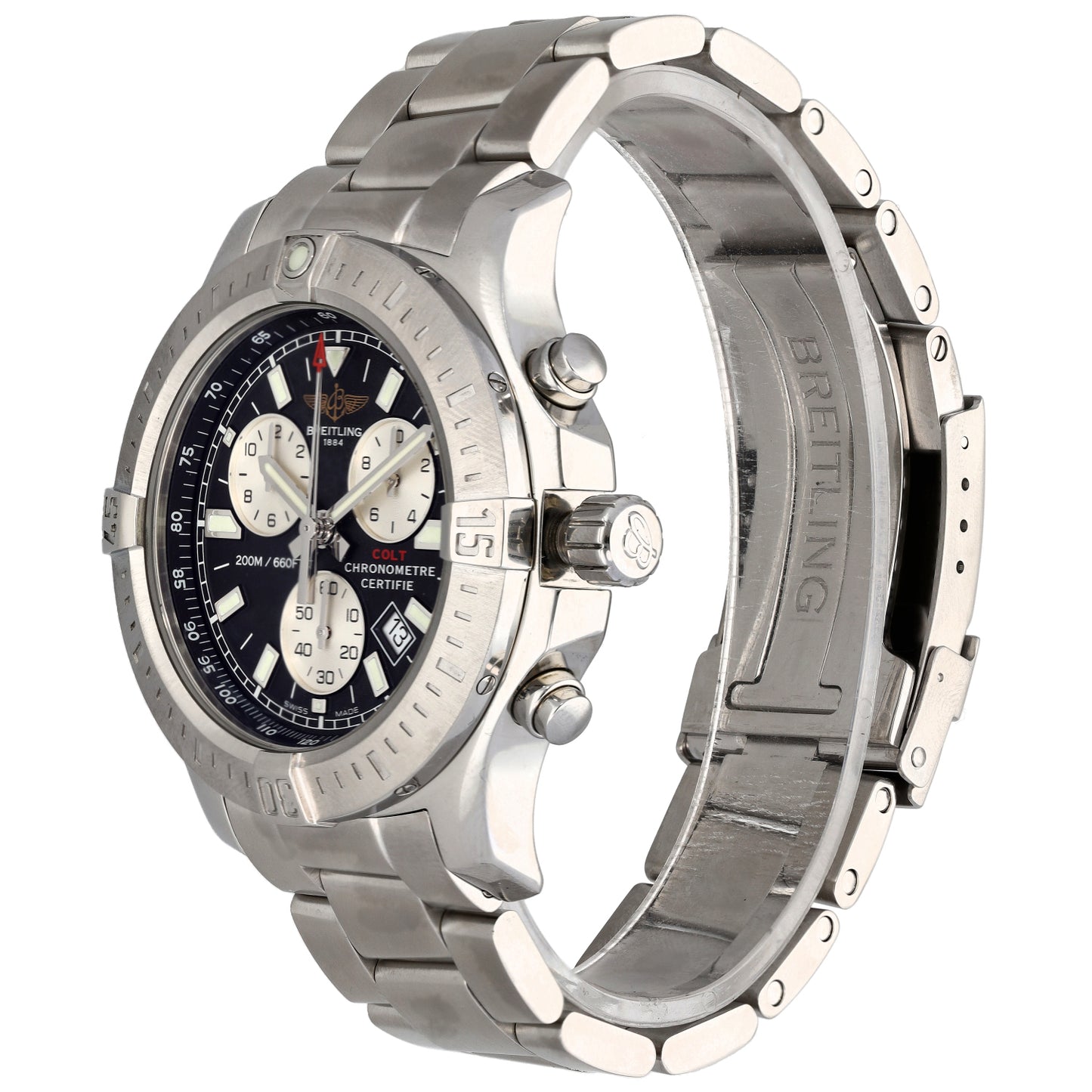 Breitling Colt Chronograph II A73388 44mm Stainless Steel Watch