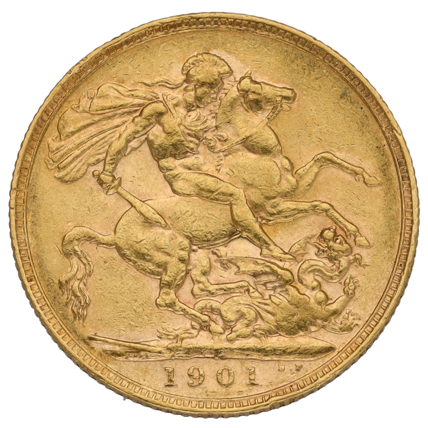 22ct Gold Queen Victoria Full Sovereign Coin 1901