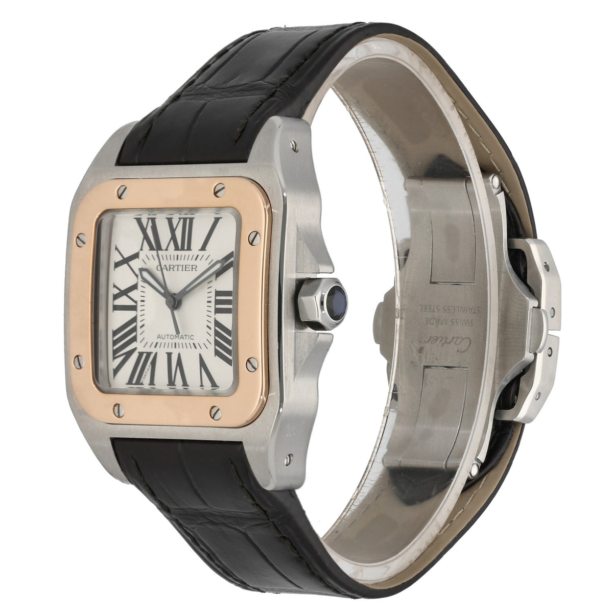 Cartier Santos 100 W20107X7 33mm Stainless Steel Watch