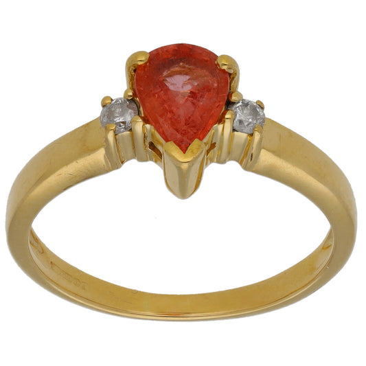 18ct Gold 0.08ct Diamond & Sapphire Dress/Cocktail Ring