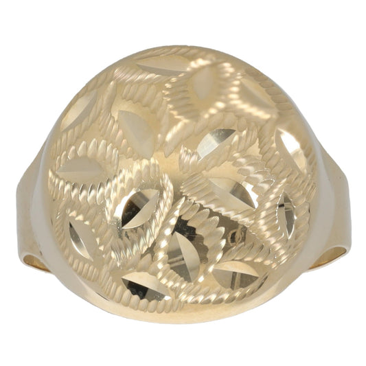 New 14ct Gold Petal Cut Ring