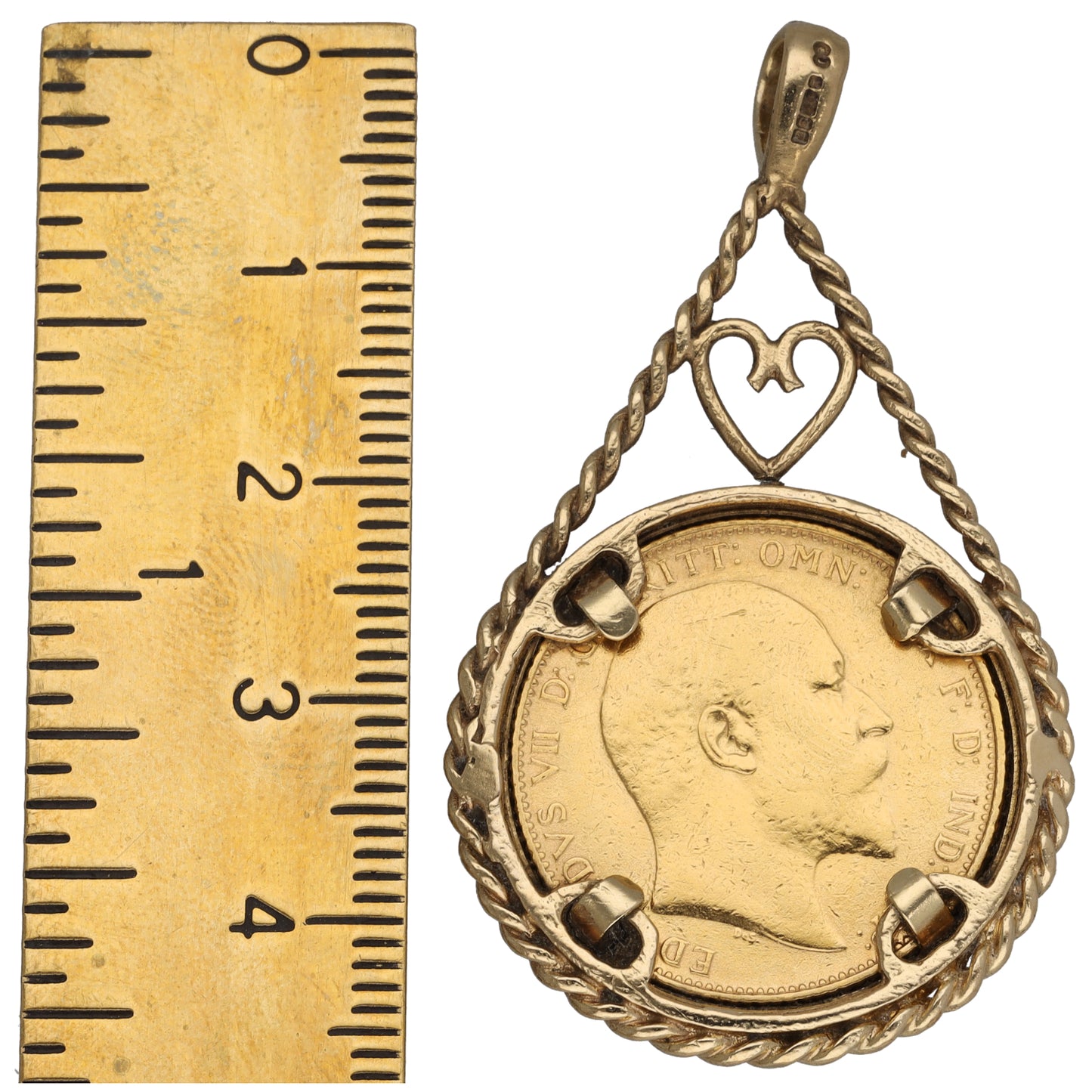 9ct Gold Full Sovereign Coin Pendant