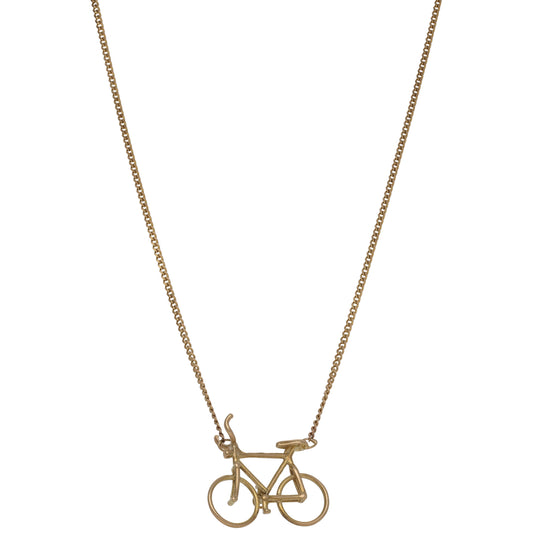 9ct Gold Bicycle Pendant With Chain
