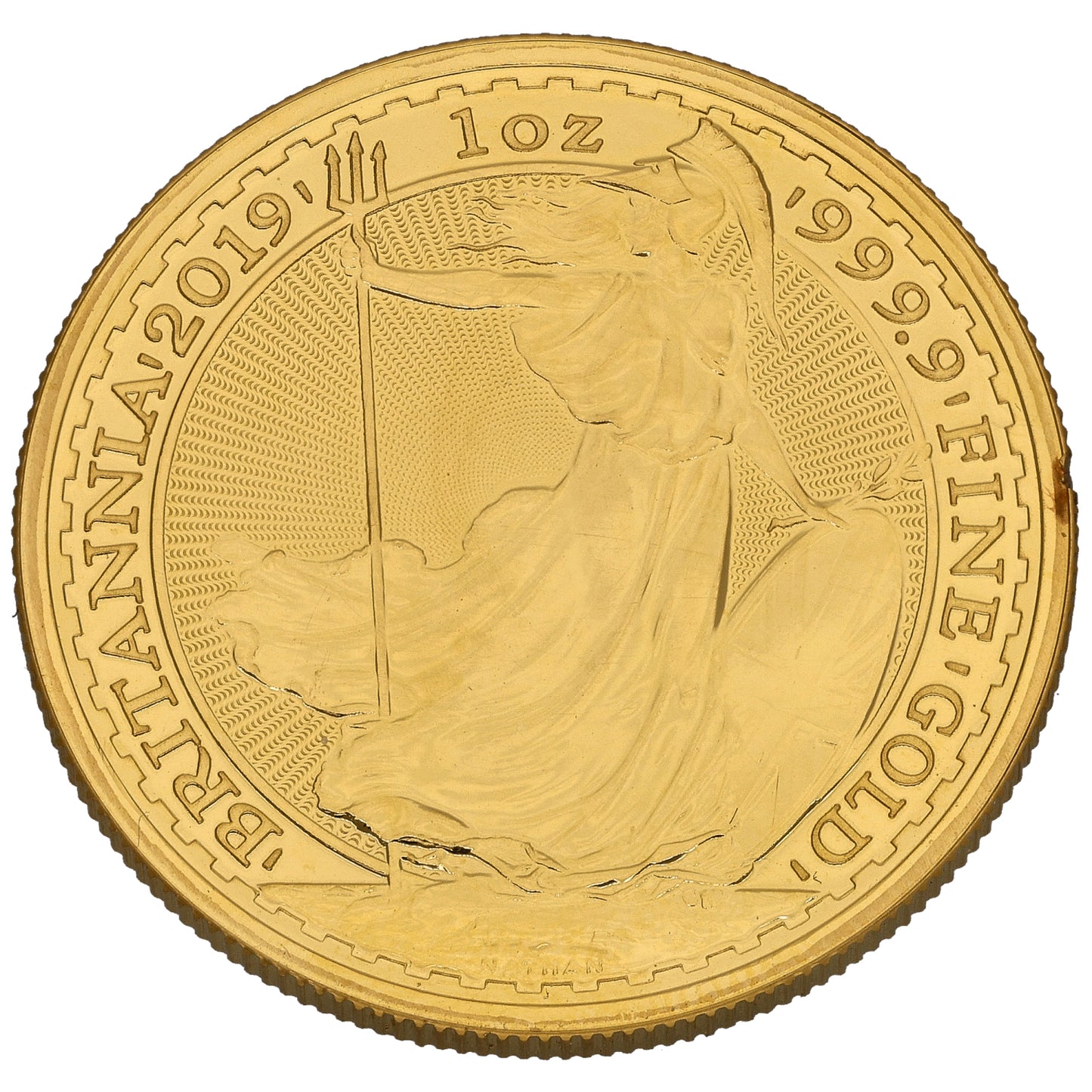 24ct Gold Queen Elizabeth II 1 OZ Britannia Coin 2019