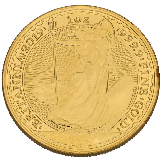 24ct Gold Queen Elizabeth II 1 OZ Britannia Coin 2019