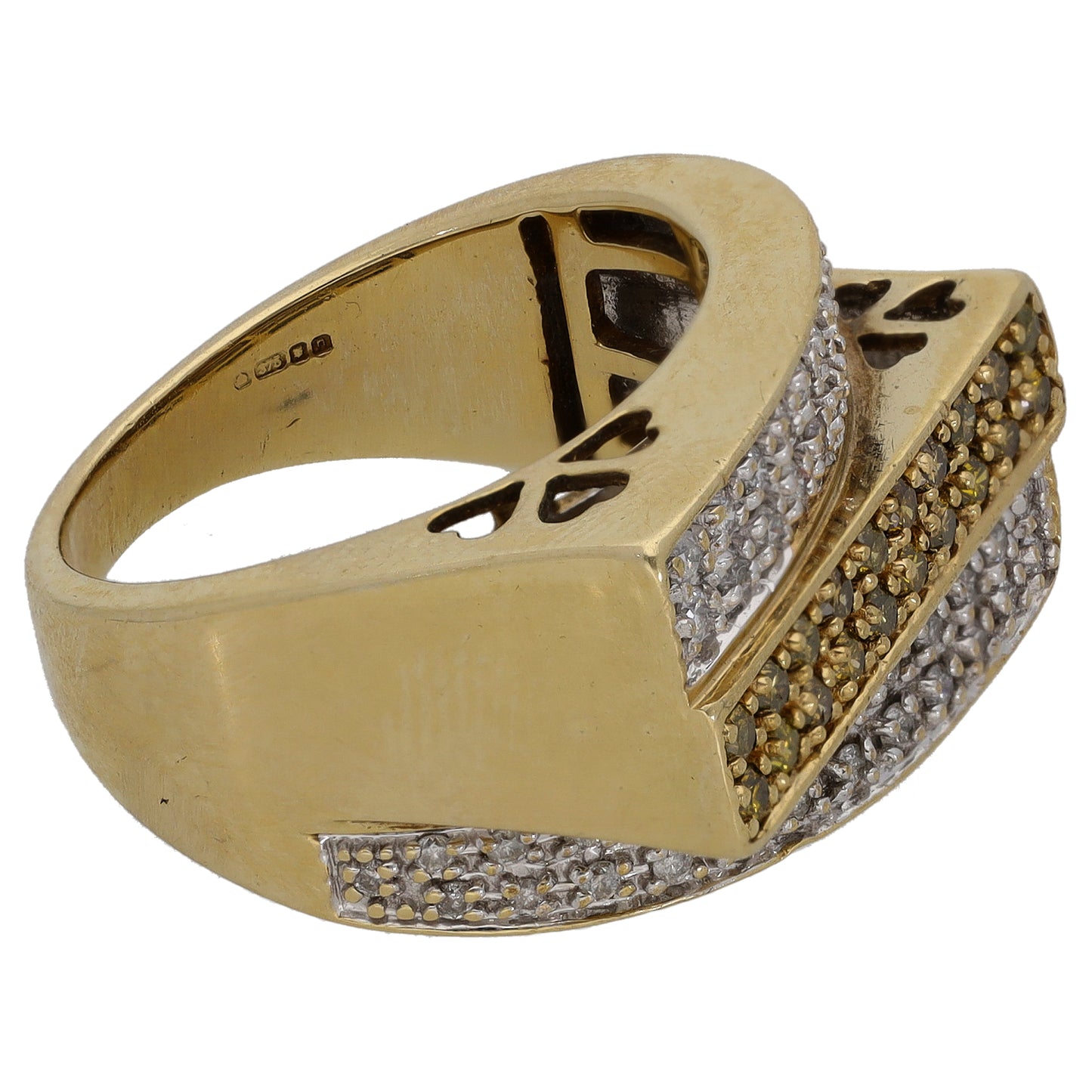 9ct Gold 0.70ct Diamond Alternative Ring Size N