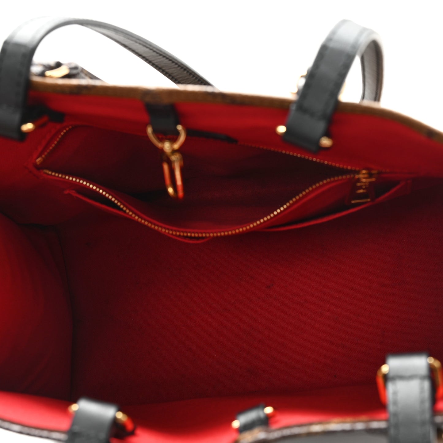 Louis Vuitton MM OnTheGo Tote Monogram Reverse Coated Canvas Bag - Brown