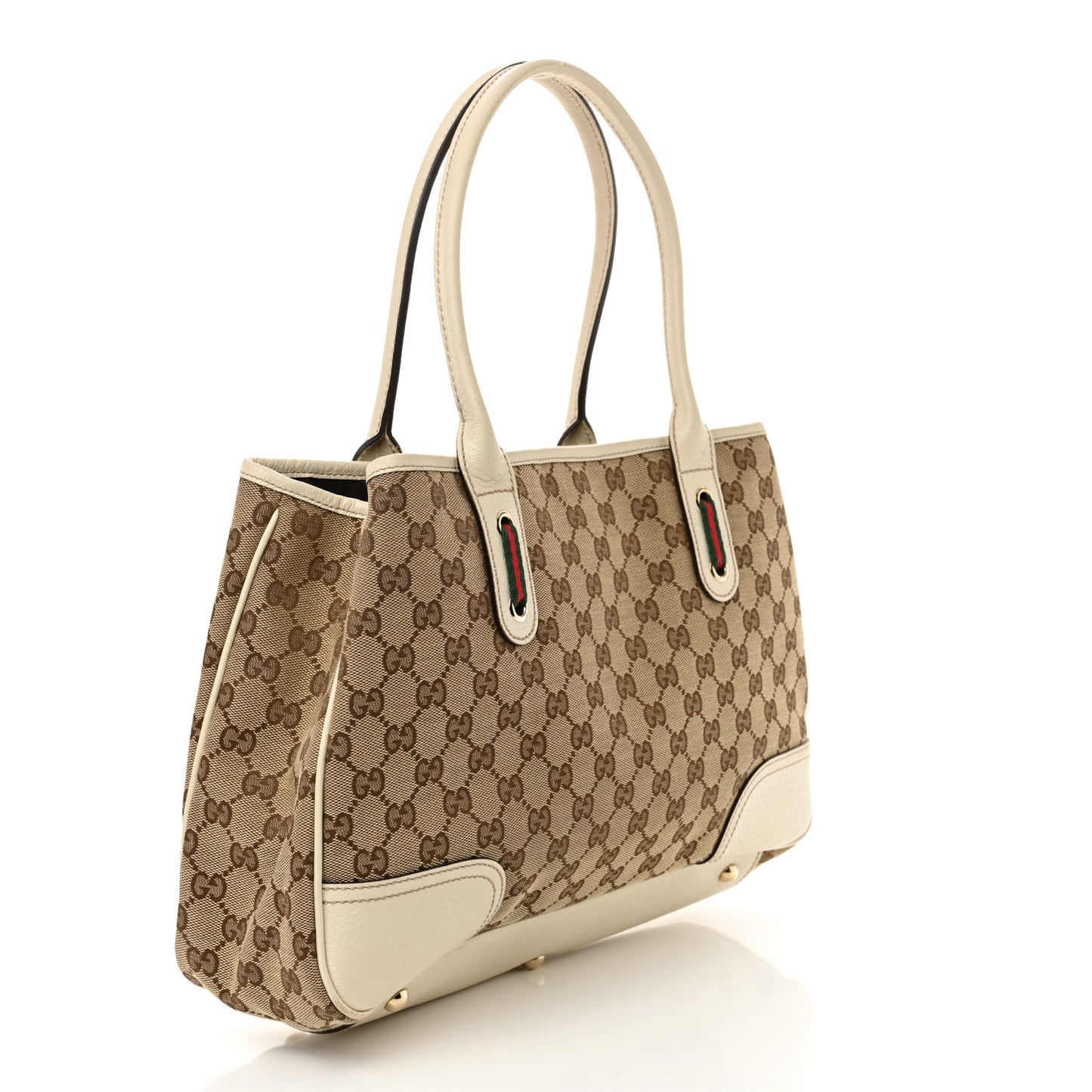 Gucci GG Monogram Princy Tote Canvas Bag - Off White