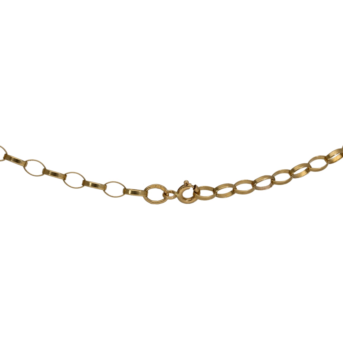 9ct Gold Belcher Chain 18"