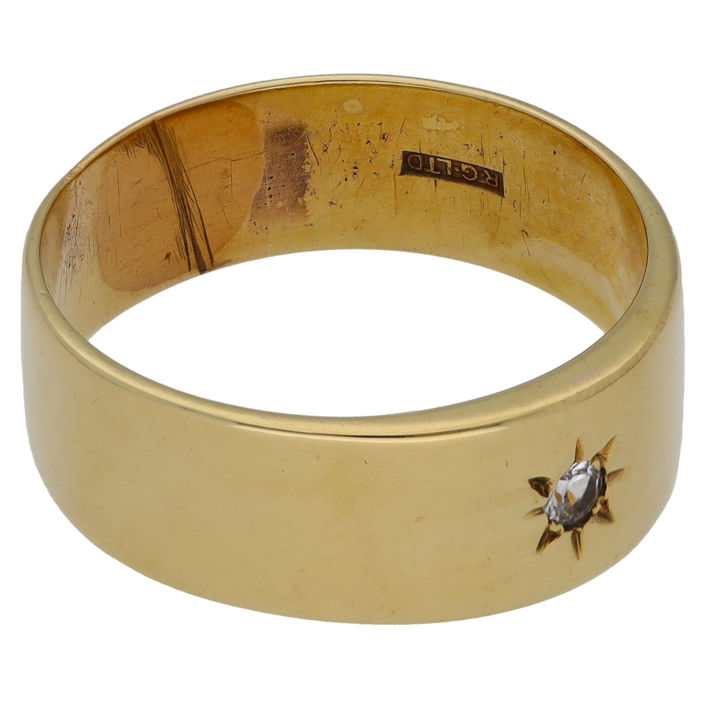 9ct Gold Cubic Zirconia Alternative Single Stone Ring Size Z