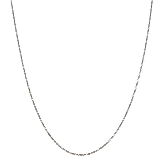 18ct White Gold Belcher Chain 16"