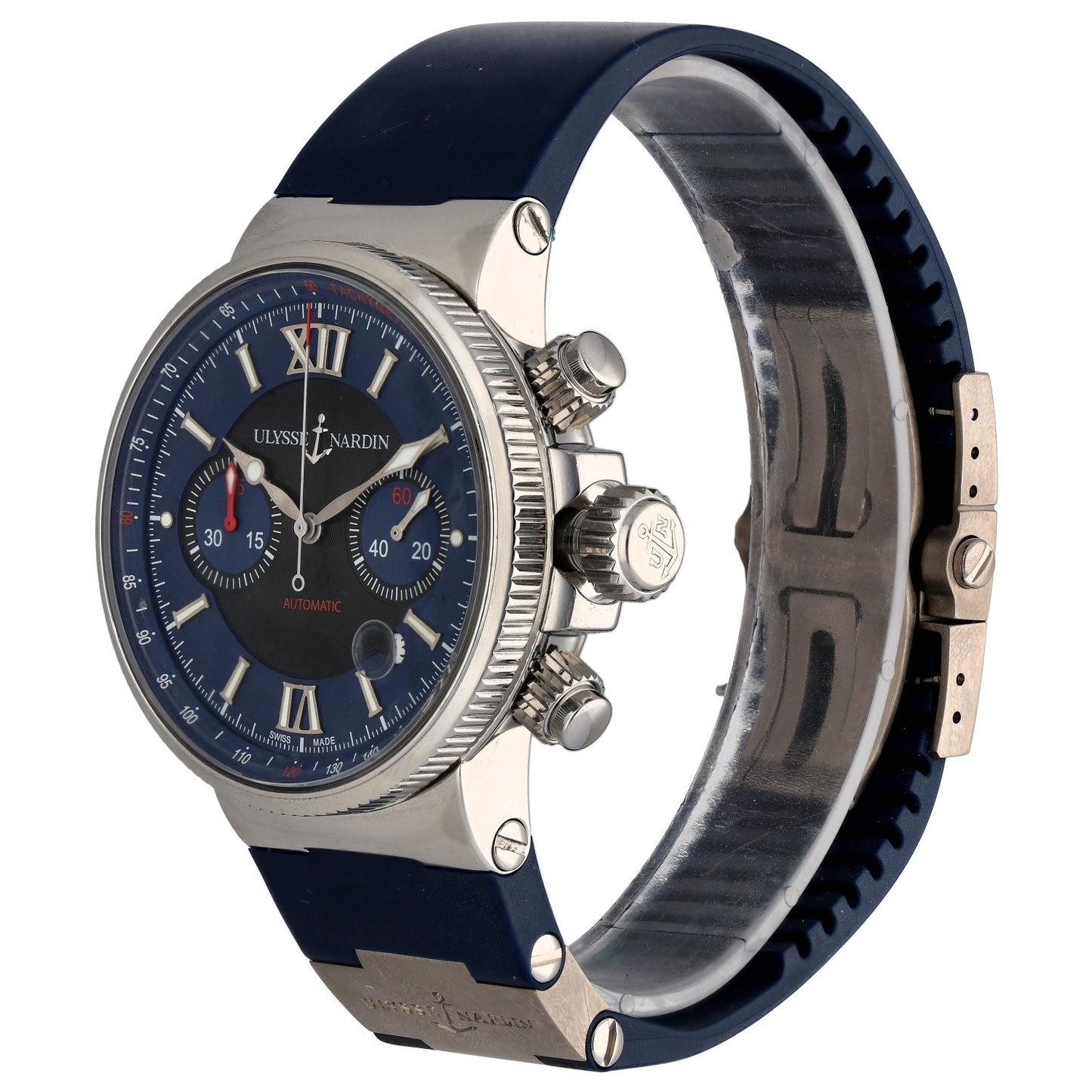 Ulysse Nardin Maxi Marine Chronograph 41mm Stainless Steel Watch