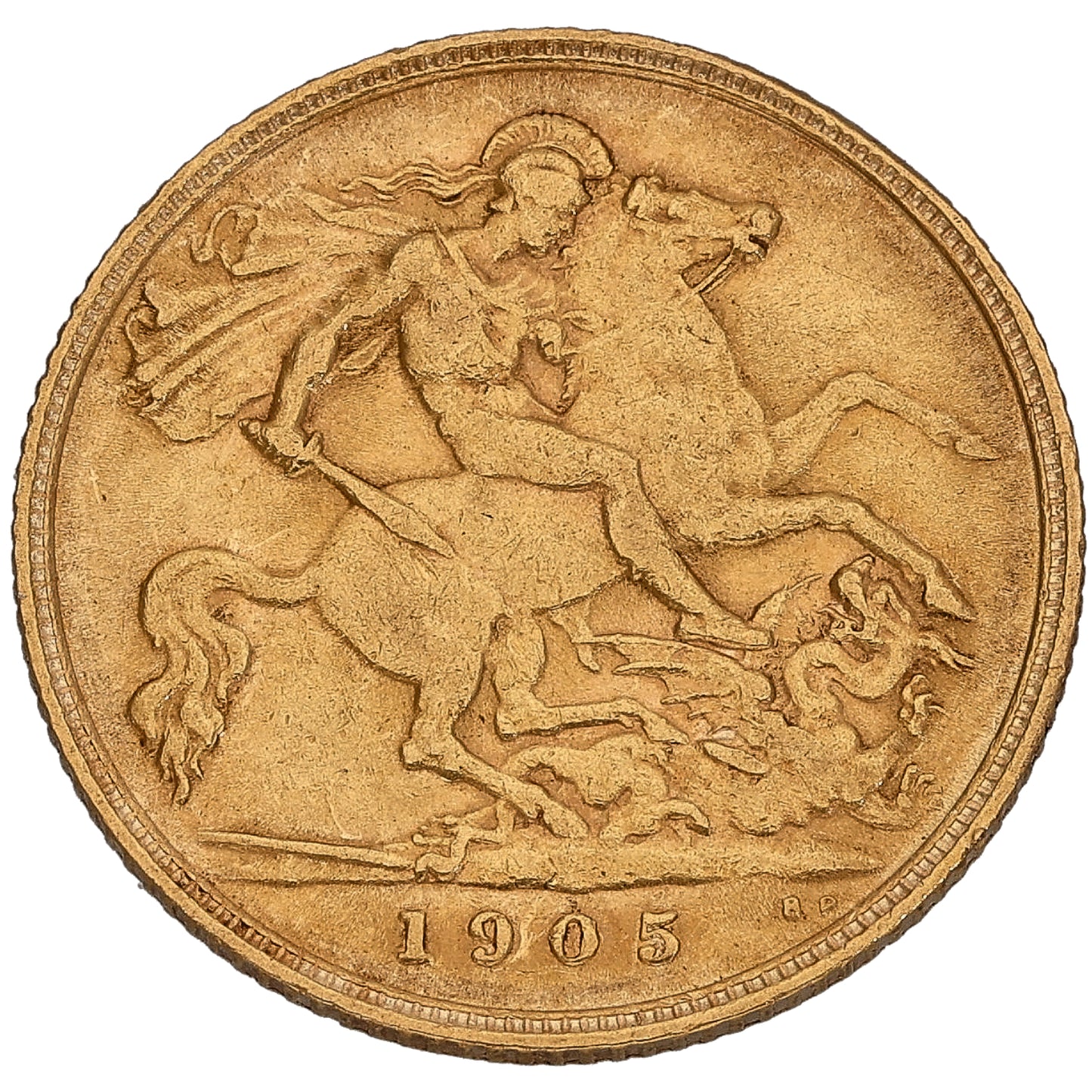 22ct Gold King Edward VII Half Sovereign Coin 1905