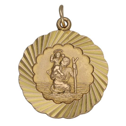 9ct Gold St Christopher Pendant