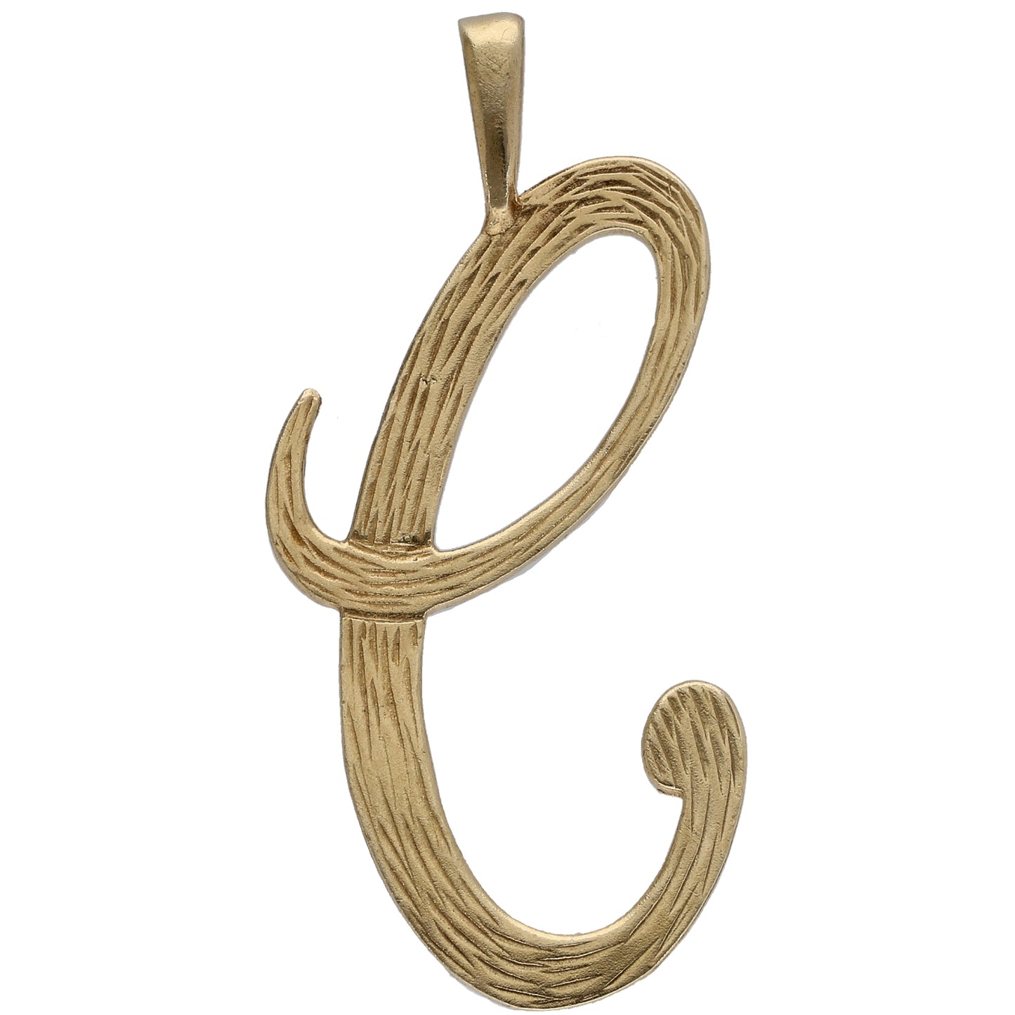 9ct Gold Initial 'E' Pendant