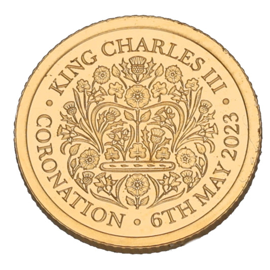 22ct Gold King Charles III Coronation Eighth Sovereign Coin 2023