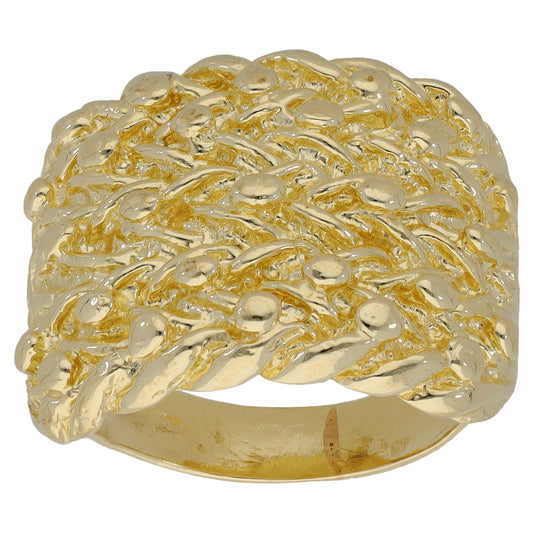 9ct Gold Keeper Ring Size O