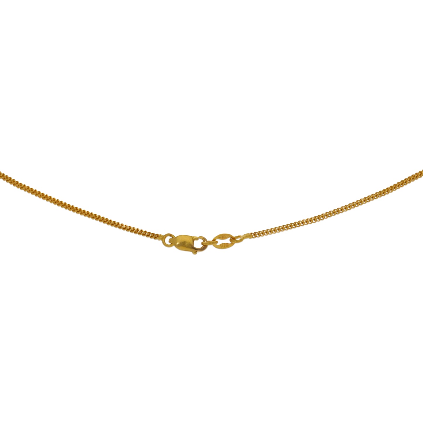 22ct Gold Heart Pendant With Chain