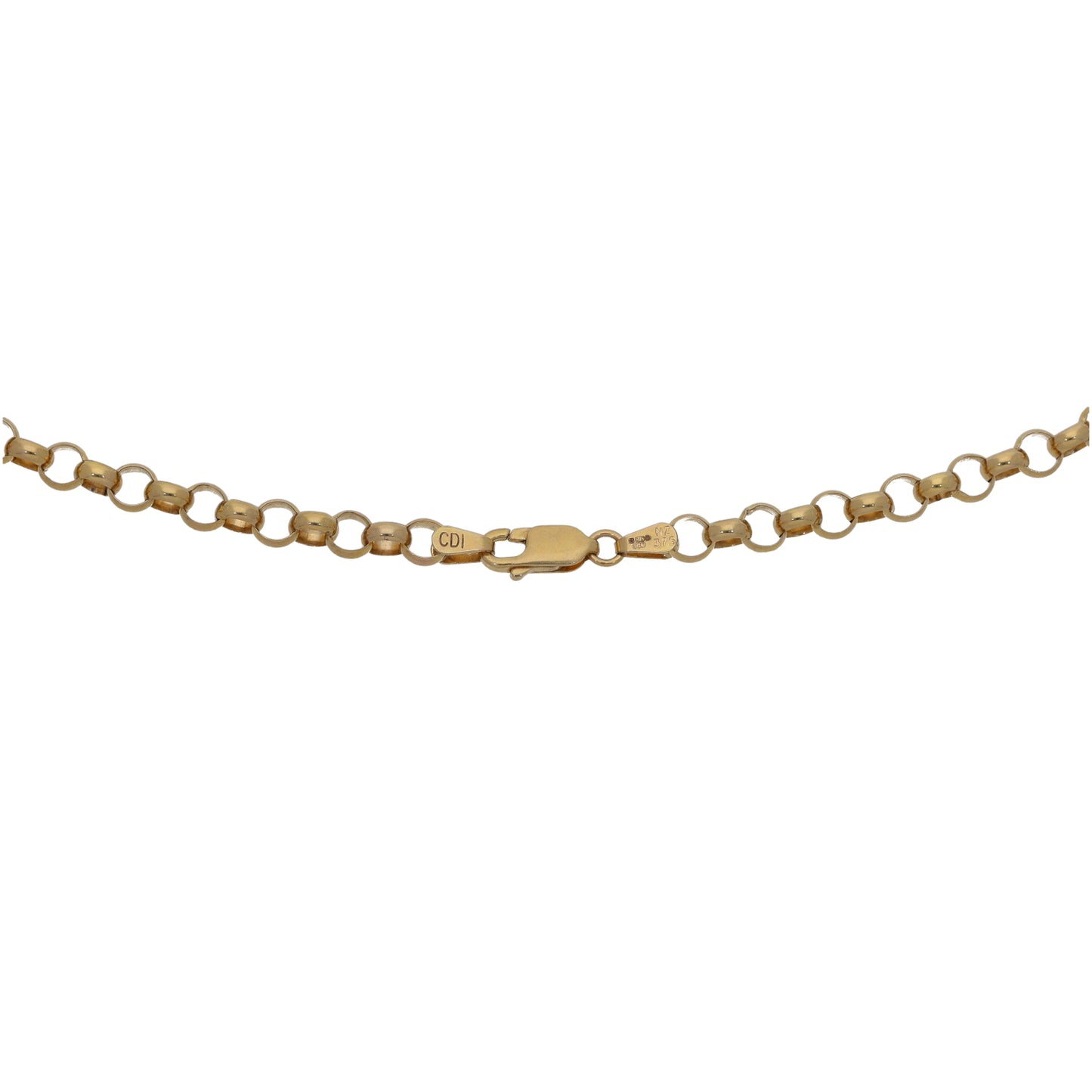 9ct Gold Belcher Chain 34"