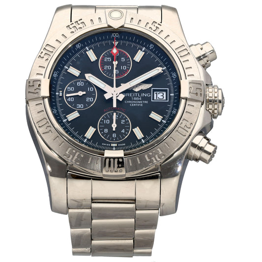 Breitling Super Avenger II A13381 43mm Stainless Steel Watch