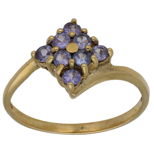 9ct Gold Tanzanite Dress/Cocktail Ring Size N