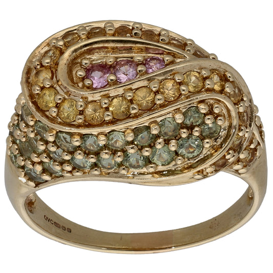 9ct Gold Sapphire Dress/Cocktail Ring Size R