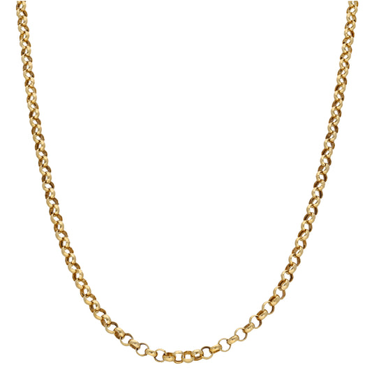 9ct Gold Belcher Chain 18"