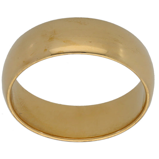 9ct Gold Plain Wedding Ring Size O