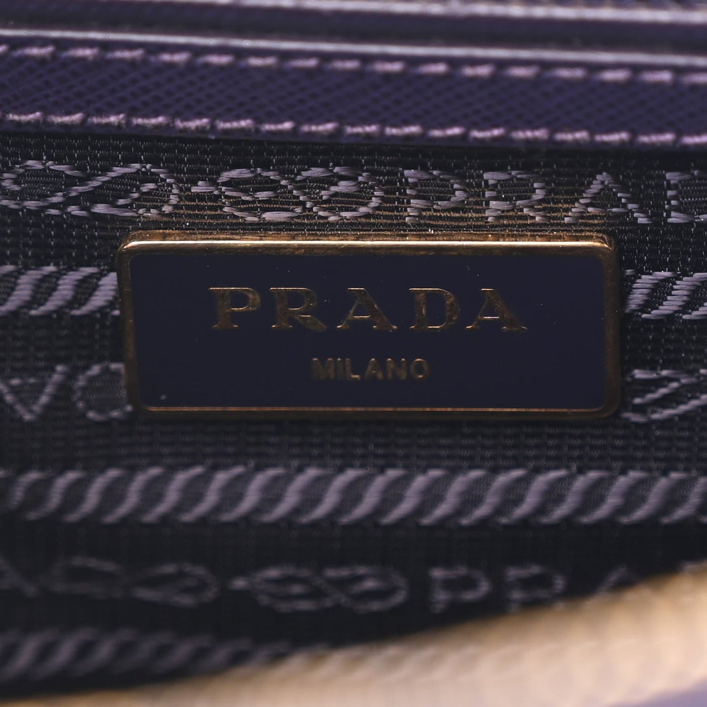 Prada Mini Galleria Tote Saffiano Lux Lamb Leather Bag - Uva