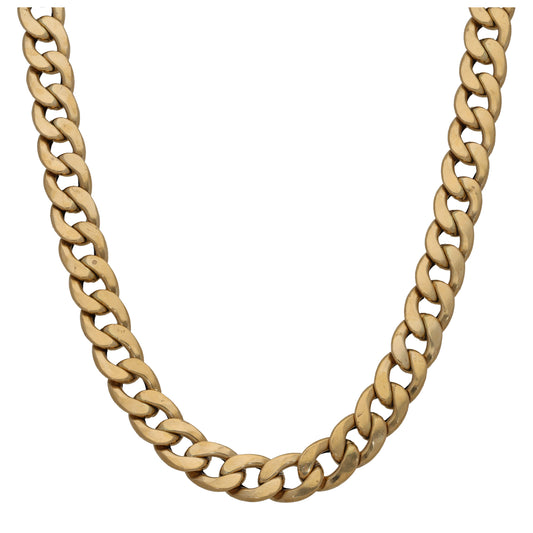 18ct Gold Curb Chain 24"