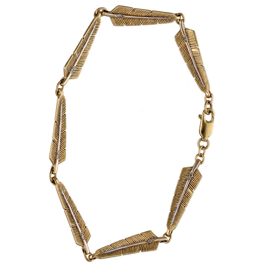 9ct Gold Cubic Zirconia Alternative Bracelet