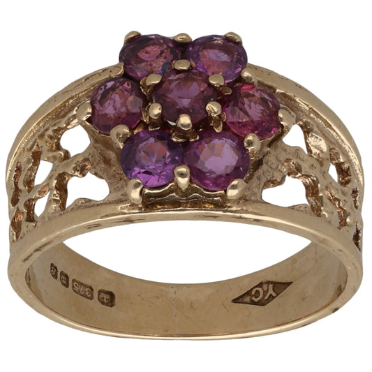 9ct Gold Sapphire Dress/Cocktail Ring Size K