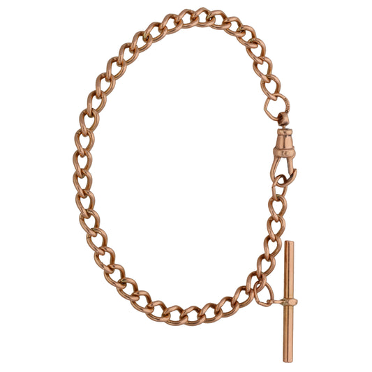 9ct Rose Gold Curb Bracelet
