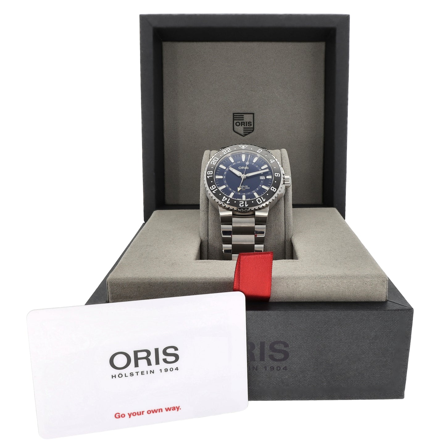 Oris Aquis GMT Date 7754 43.5mm Stainless Steel Watch