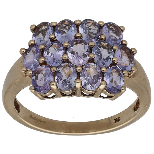 9ct Gold Tanzanite Dress/Cocktail Ring Size N
