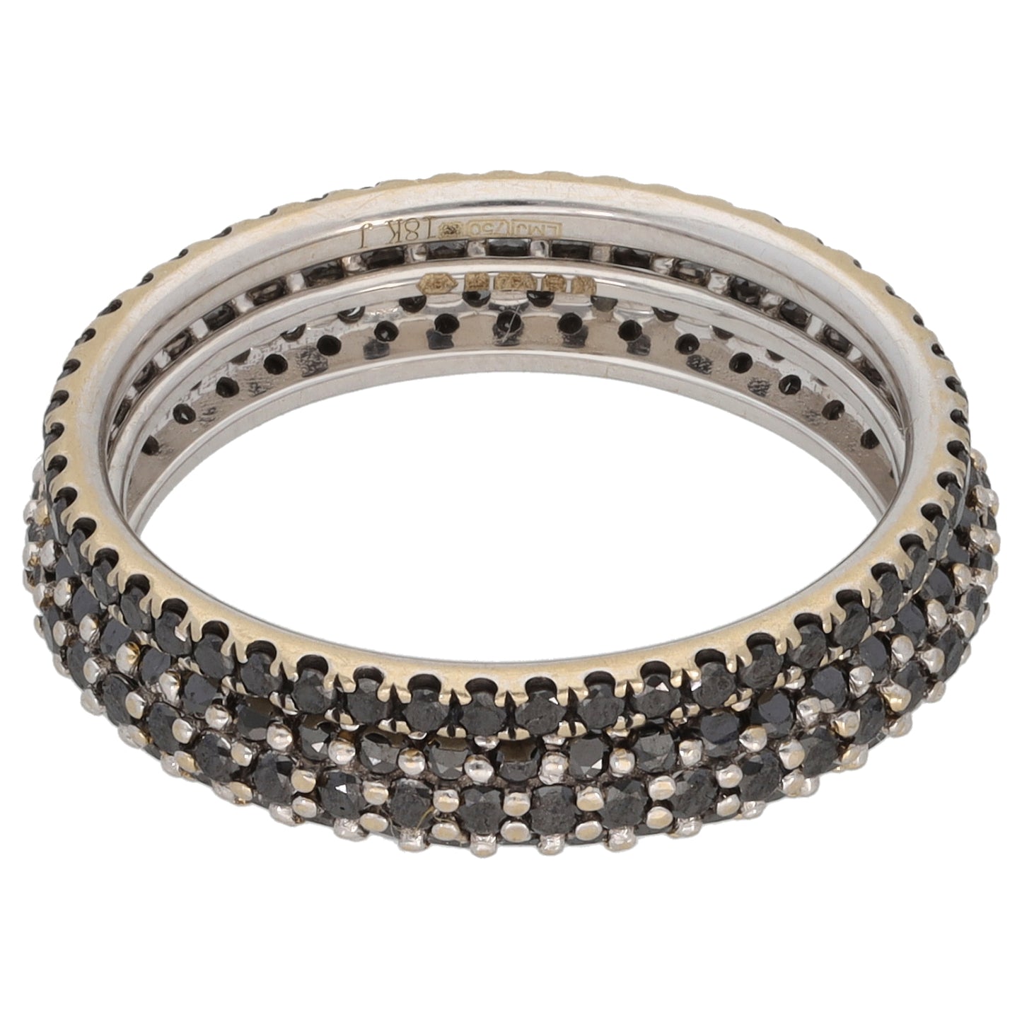 18ct White Gold Imitation Dress/Cocktail Ring Size K
