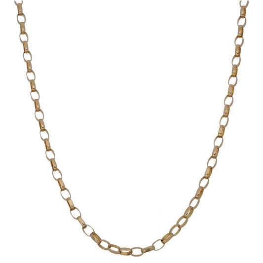 9ct Gold Belcher Chain 18"